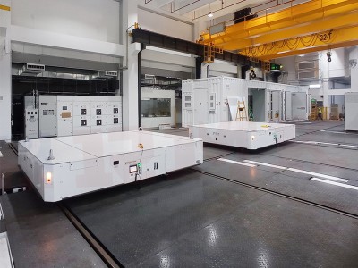 40 tonų+40 tonų dvigubo krepšelio jungties automatizuotas RGV