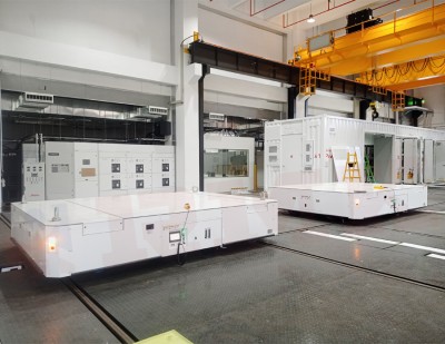 40 tonų automatinis geležinkelio pernešimo krepšelis