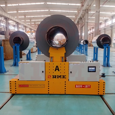 15 tonų akumuliatoriaus valdomas plieno ritės geležinkelio perdavimo vežimėlis