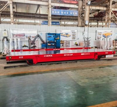 10 tonų sunkiosios paskirties be pėdsakų elektros perdavimo vežimėlis